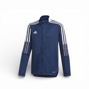 Adidas Women's Tiro 21 Track Jacket Dark Blue White, Size S